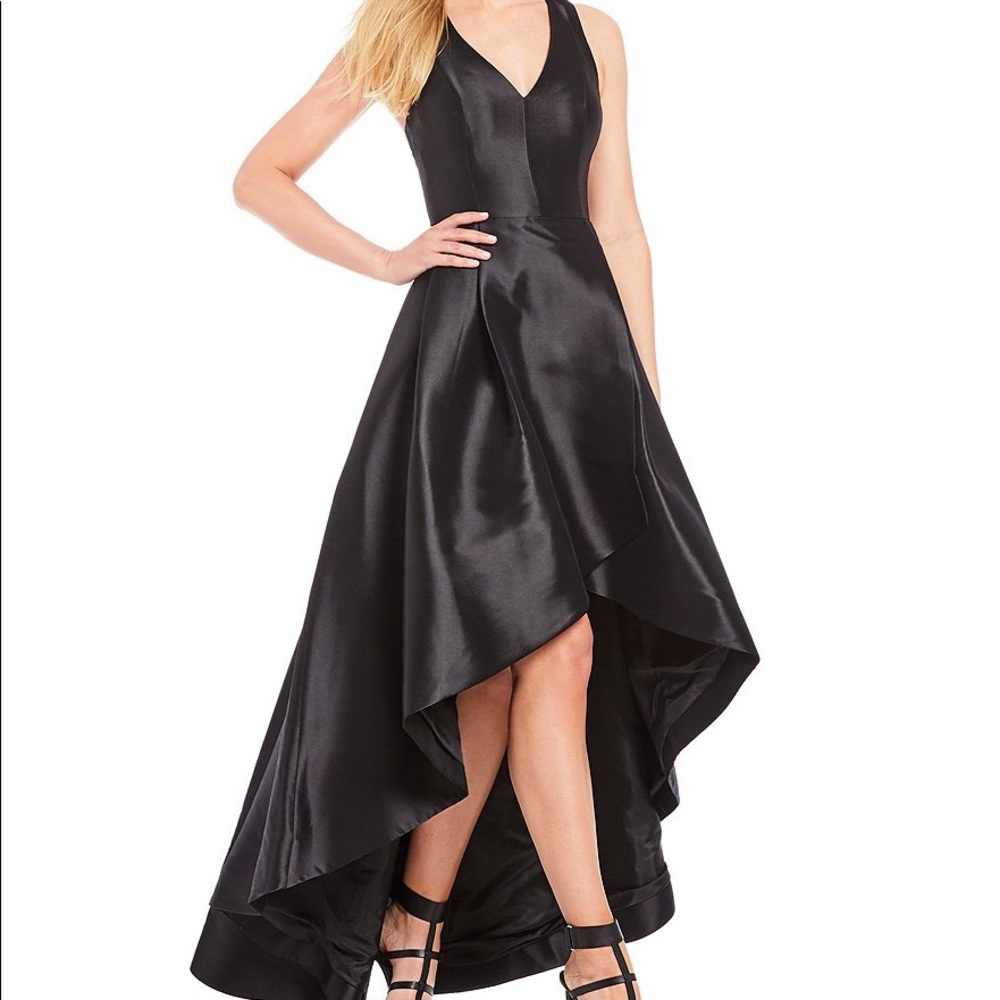 Taffeta Tulip Hi-Low Dress